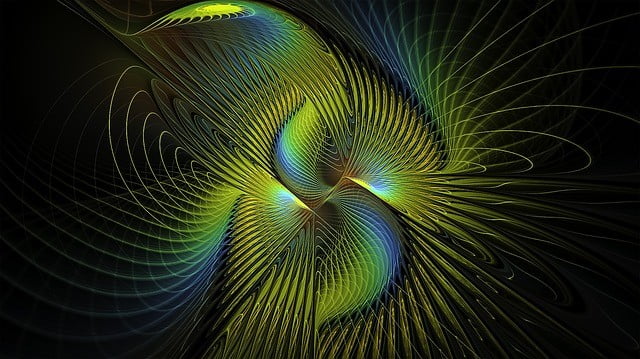 abstract peacock