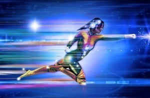 high speed super hero