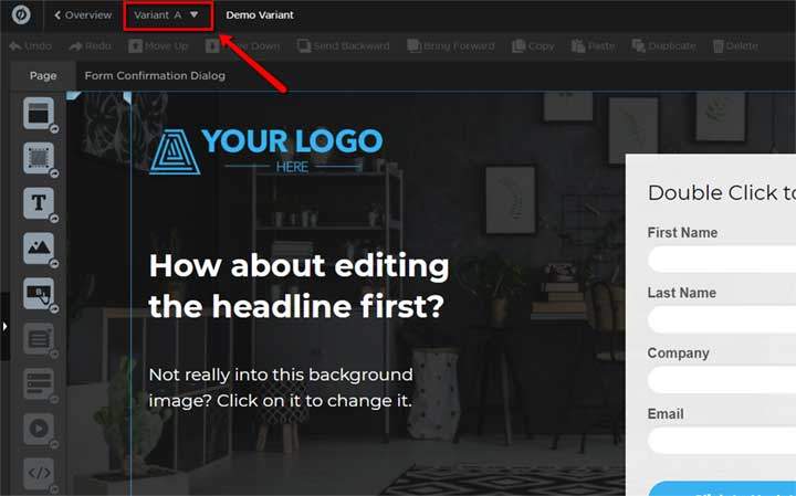 landing page split testing