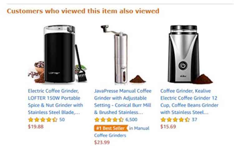 recommended products