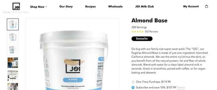 value proposition in joy product description