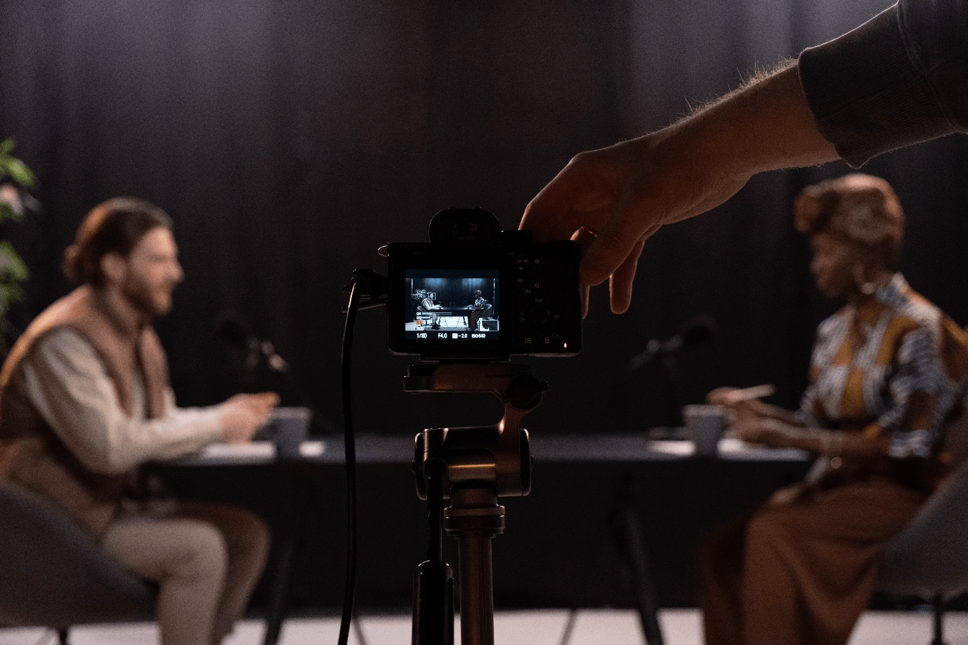 Video Recording of a Person Taking an Interview